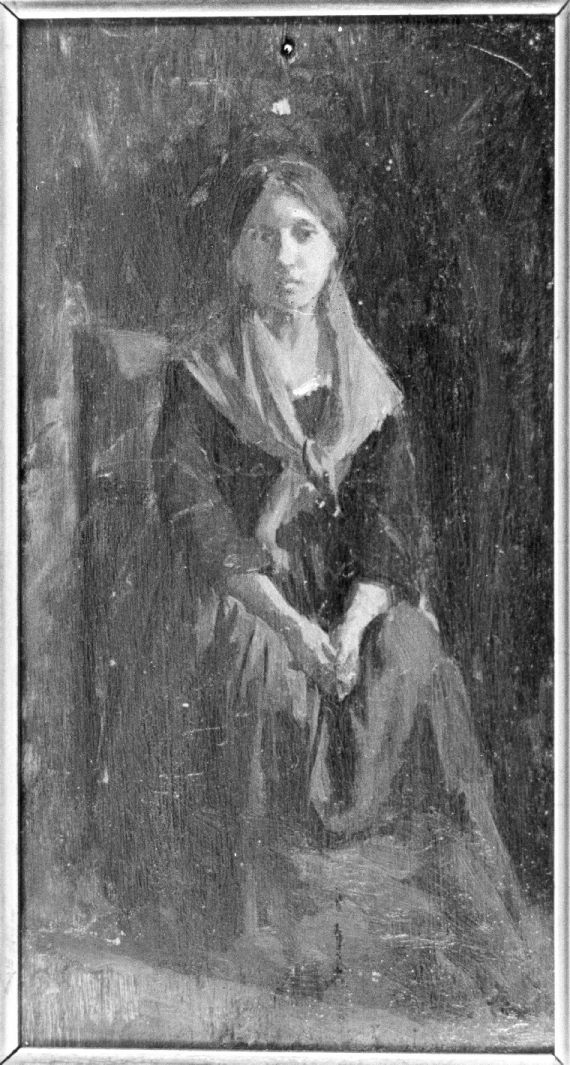 ritratto di donna (dipinto, opera isolata) di Lenzi Michele (attribuito) (seconda metà sec. XIX)