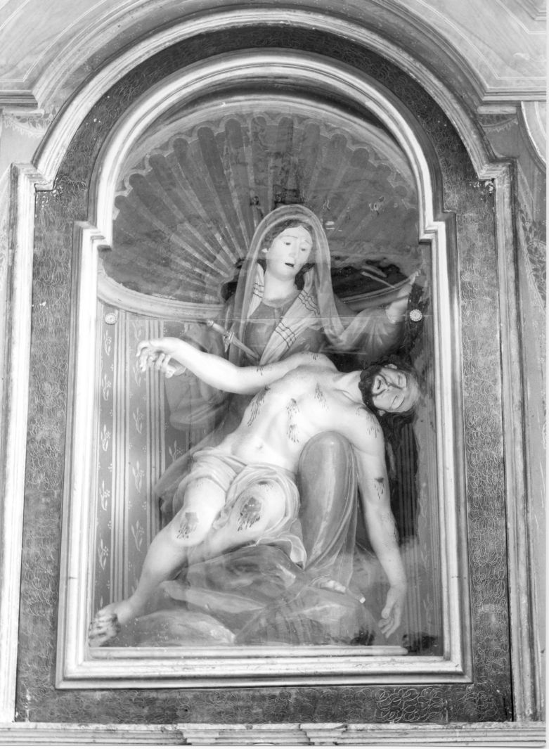 Pietà (gruppo scultoreo) di Sarno Giuseppe (sec. XIX)