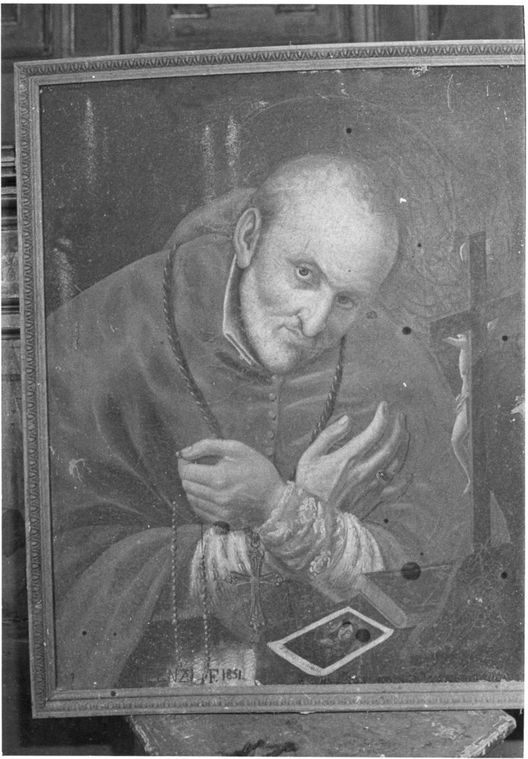 Sant' Alfonso Maria de Liguori (dipinto) di Lenzi Michele (sec. XIX)