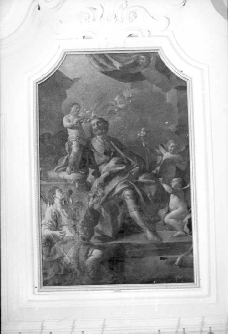 San Giuseppe e Gesù Bambino (dipinto) di Cestaro Giacomo (attribuito) (sec. XVIII)