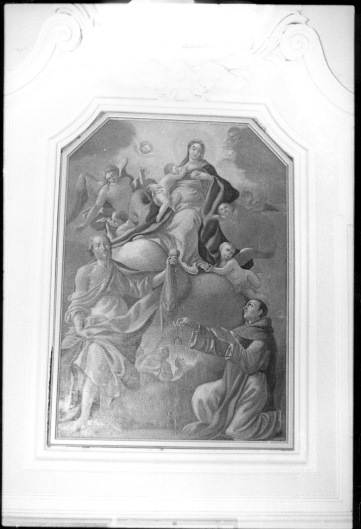 Madonna che intercede per le anime del purgatorio (dipinto) di Cestaro Giacomo (attribuito) (sec. XVIII)