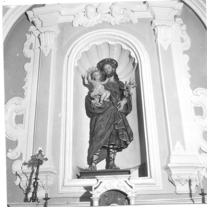 San Giuseppe e Gesù Bambino (statua) di Fumo Nicola (attribuito) (inizio sec. XVIII)