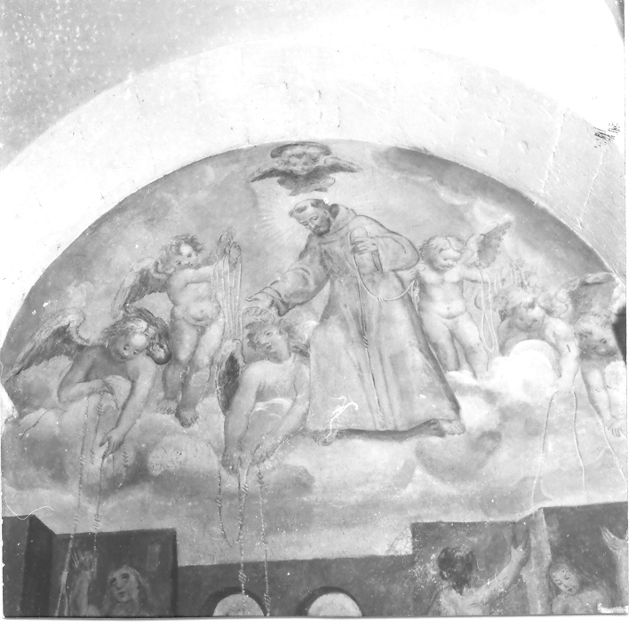 sogno di San Francesco d'Assisi (dipinto, elemento d'insieme) - ambito campano (sec. XVII)