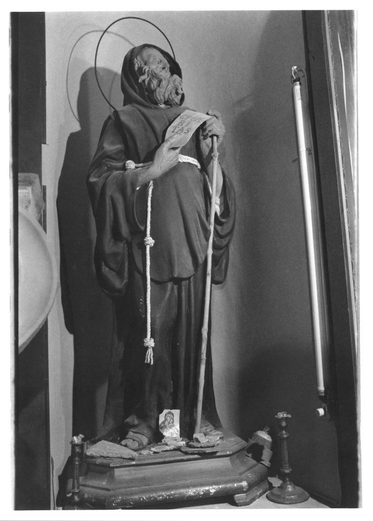 San Francesco di Paola (statua, opera isolata) - bottega campana (inizio sec. XIX)