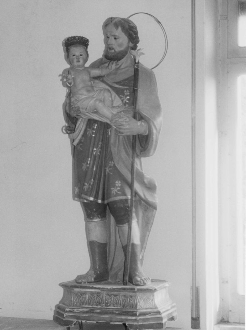 San Giuseppe e Gesù Bambino (statua) - bottega campana (inizio sec. XX)