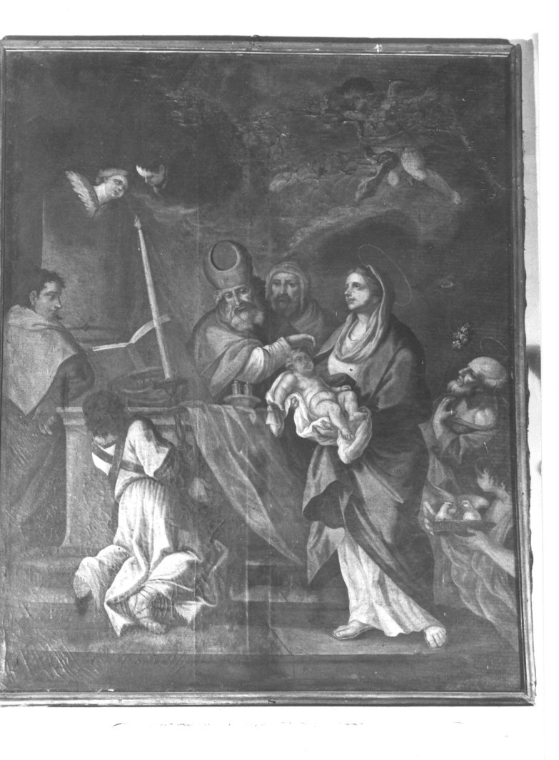 presentazione di Gesù al tempio (dipinto, opera isolata) - ambito Italia meridionale (fine sec. XVIII)