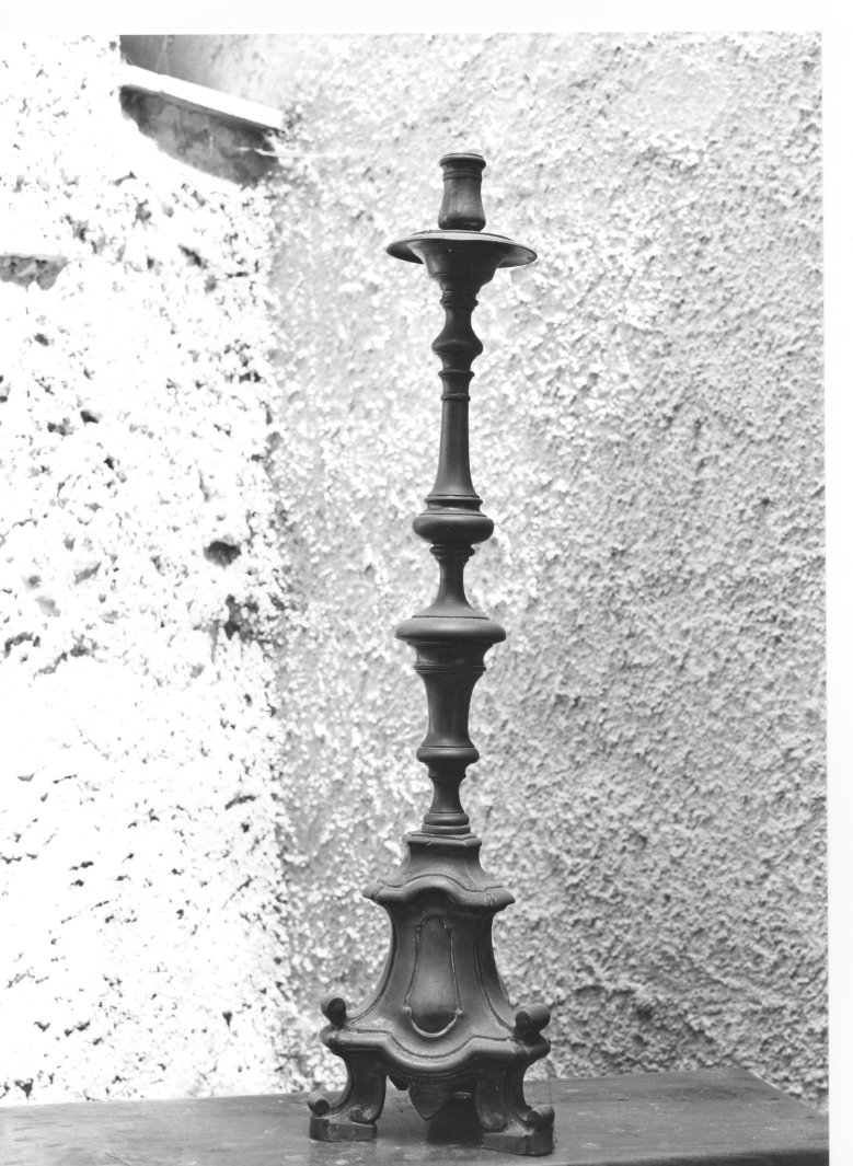 candeliere, serie - bottega napoletana (fine/inizio secc. XVII/ XVIII)