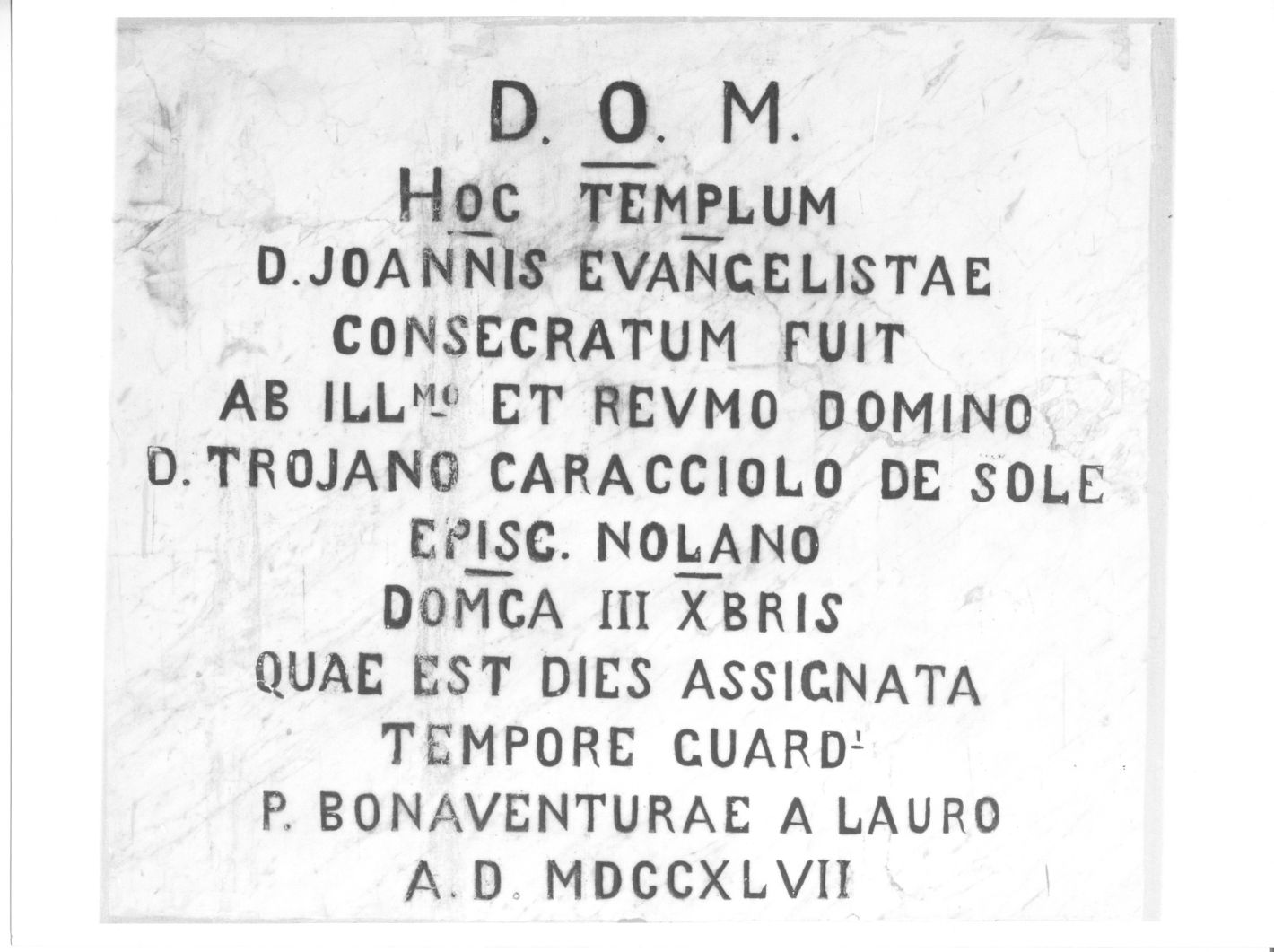 lapide commemorativa - bottega campana (sec. XVIII)
