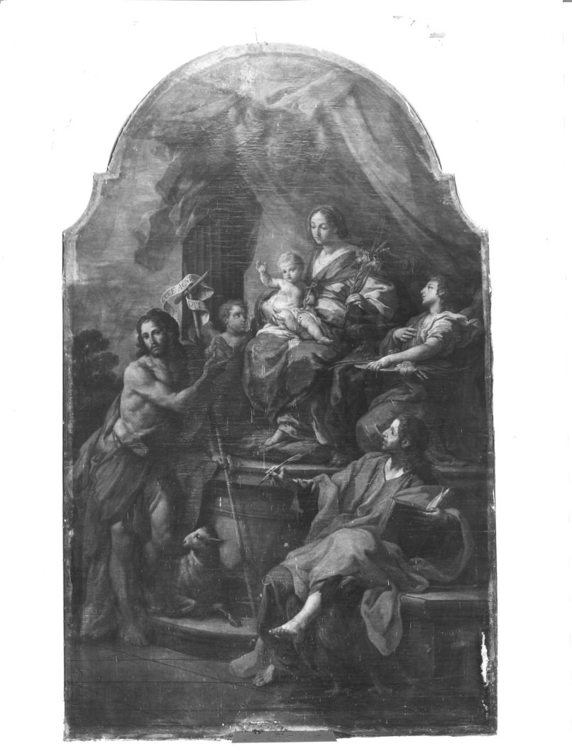Madonna con Bambino e Santi (dipinto) di Conca Sebastiano (sec. XVIII)