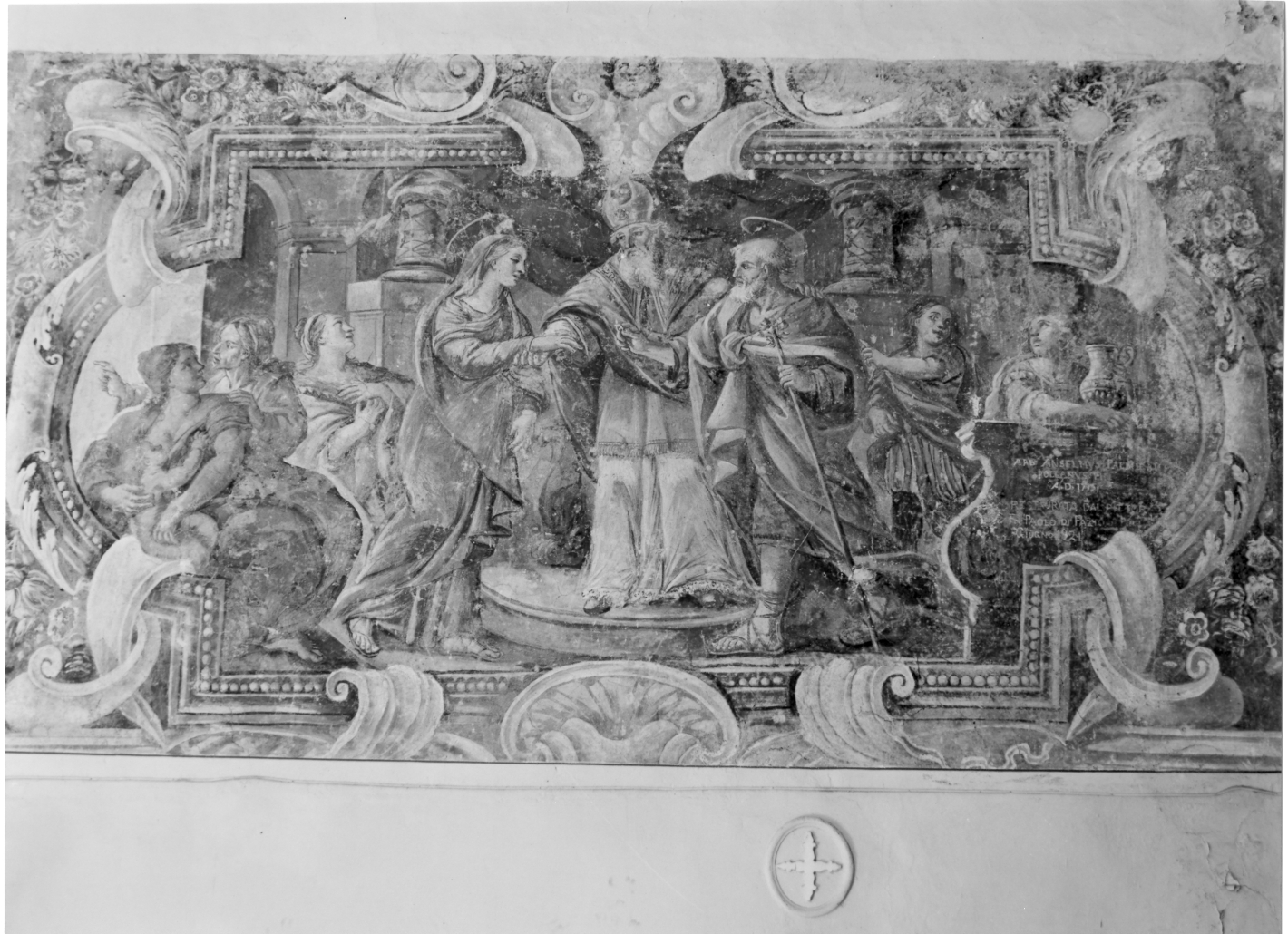 Sposalizio di Maria Vergine (dipinto, ciclo) di Palmieri Anselmo (sec. XVIII)