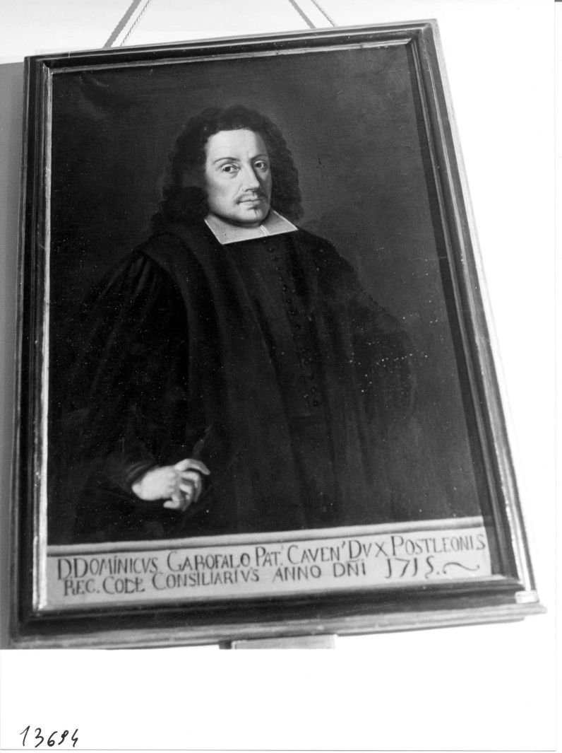 ritratto di Domenico Garofalo (dipinto) - ambito campano (metà sec. XVIII)