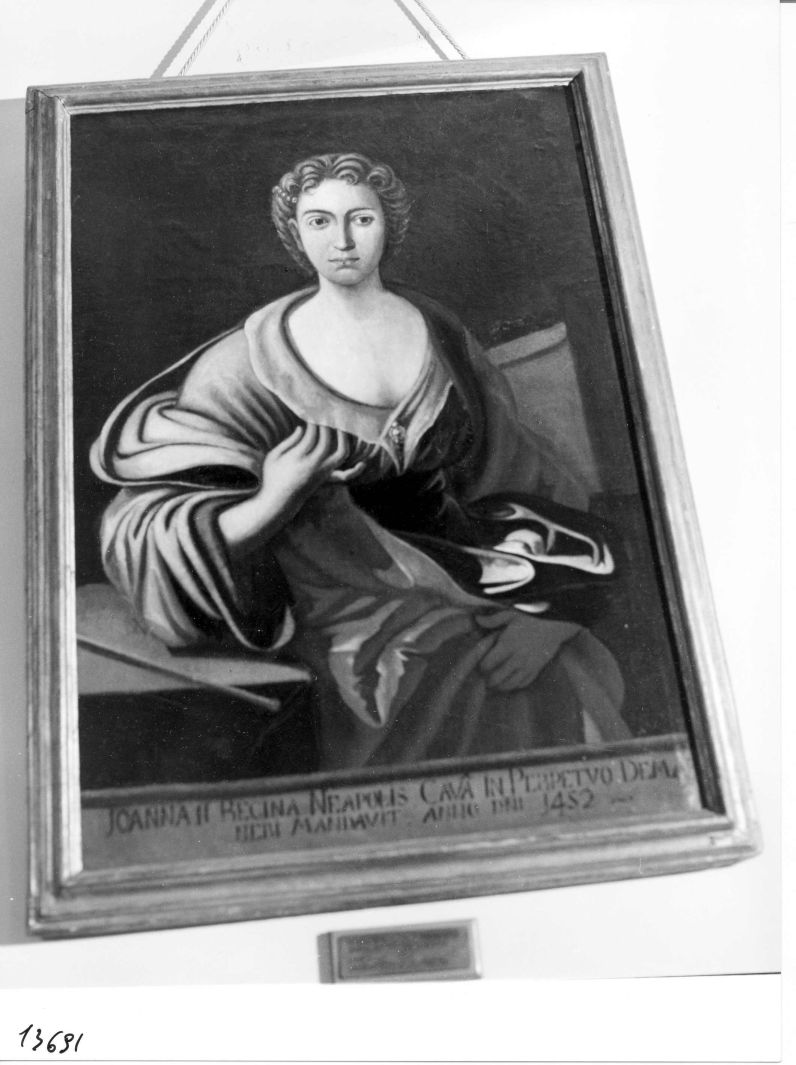 ritratto di Giovanna II d'Angiò (dipinto) - ambito campano (secc. XVIII/ XIX)