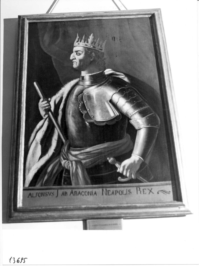 ritratto di Alfonso I d'Aragona (dipinto) - ambito campano (metà sec. XVIII)