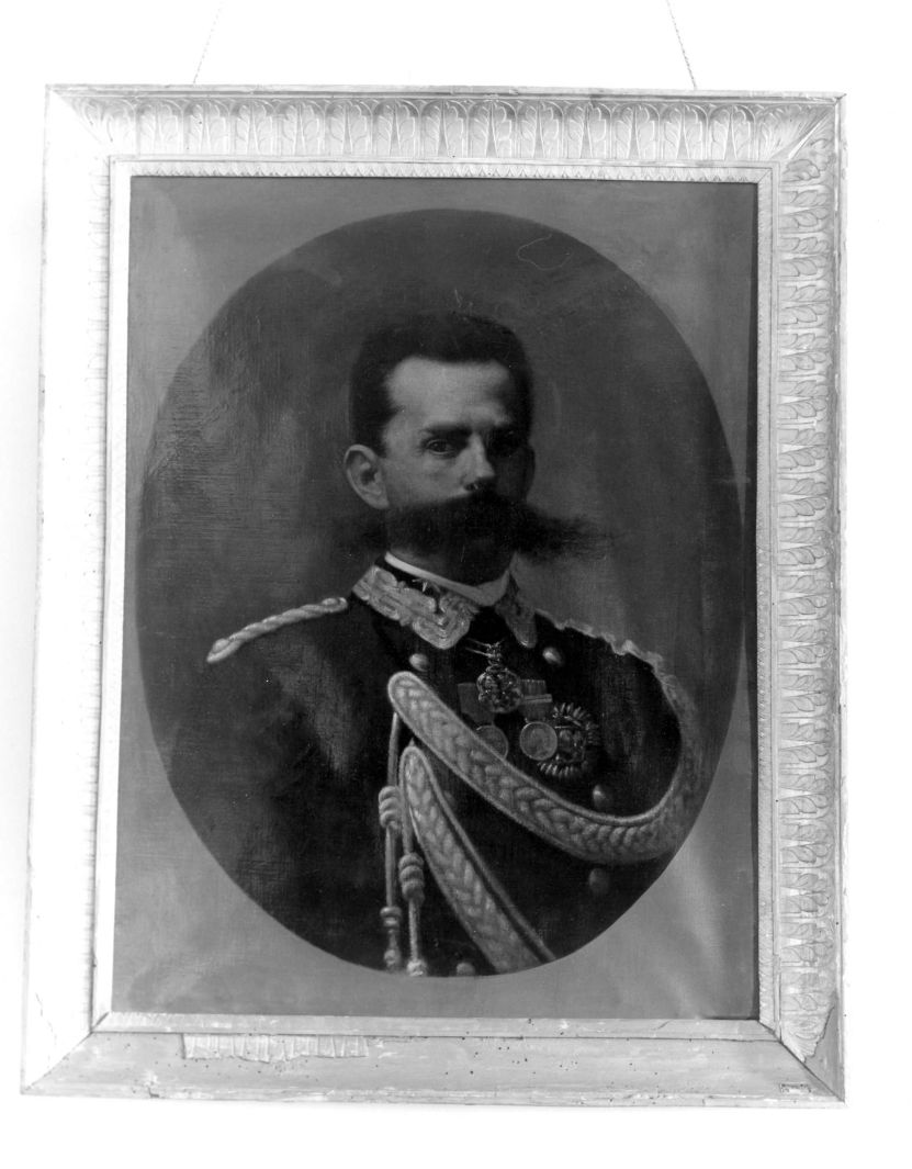 ritratto di Umberto I (dipinto) - ambito campano (terzo quarto sec. XIX)