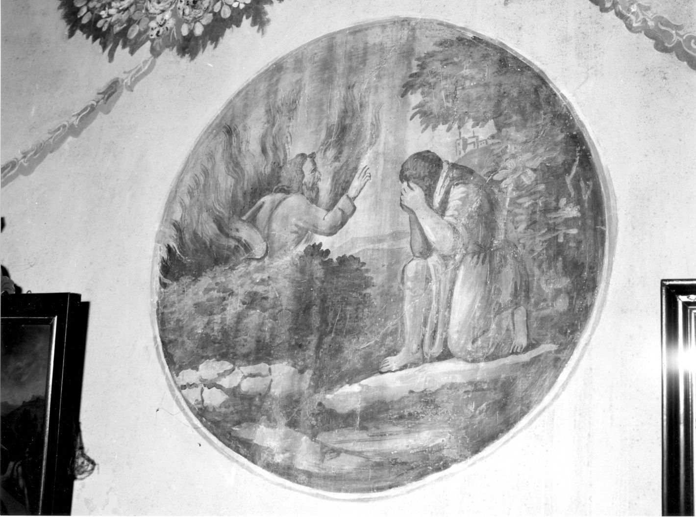 Mosè e il roveto ardente (dipinto) - ambito campano (primo quarto sec. XVIII)