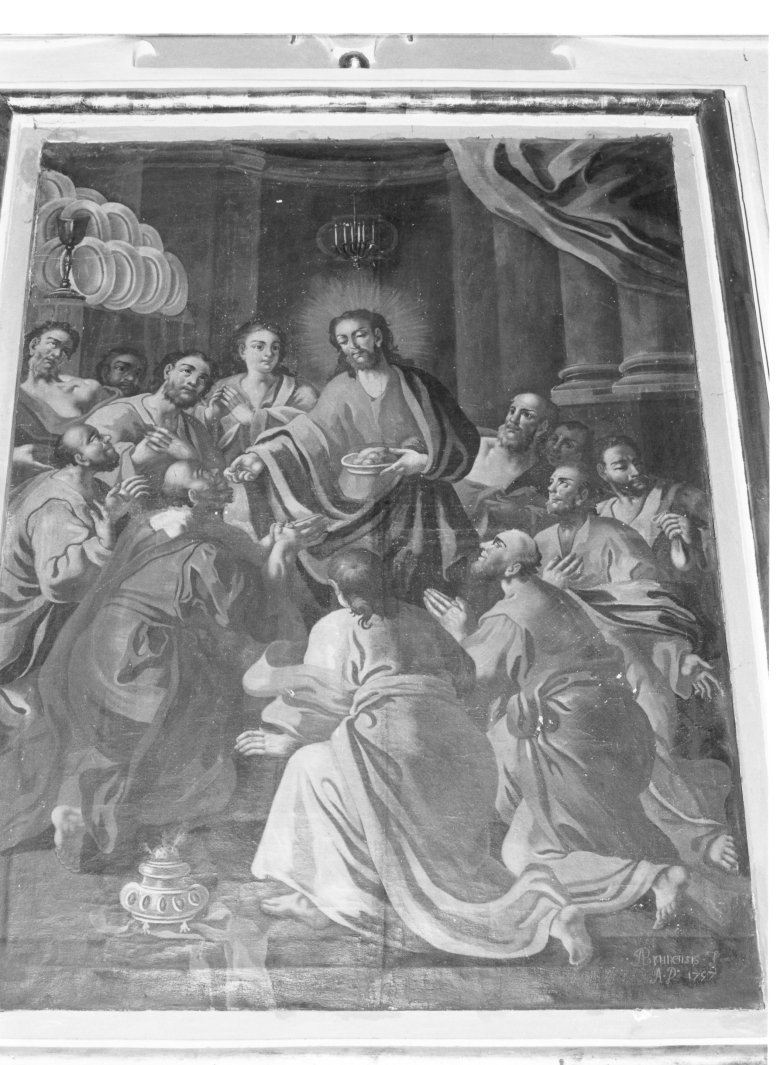 comunione degli apostoli (dipinto) di Brunensis F (sec. XVIII)