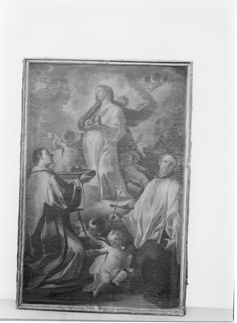 Madonna e Santi (dipinto) di Peccheneda Nicola (sec. XVIII)