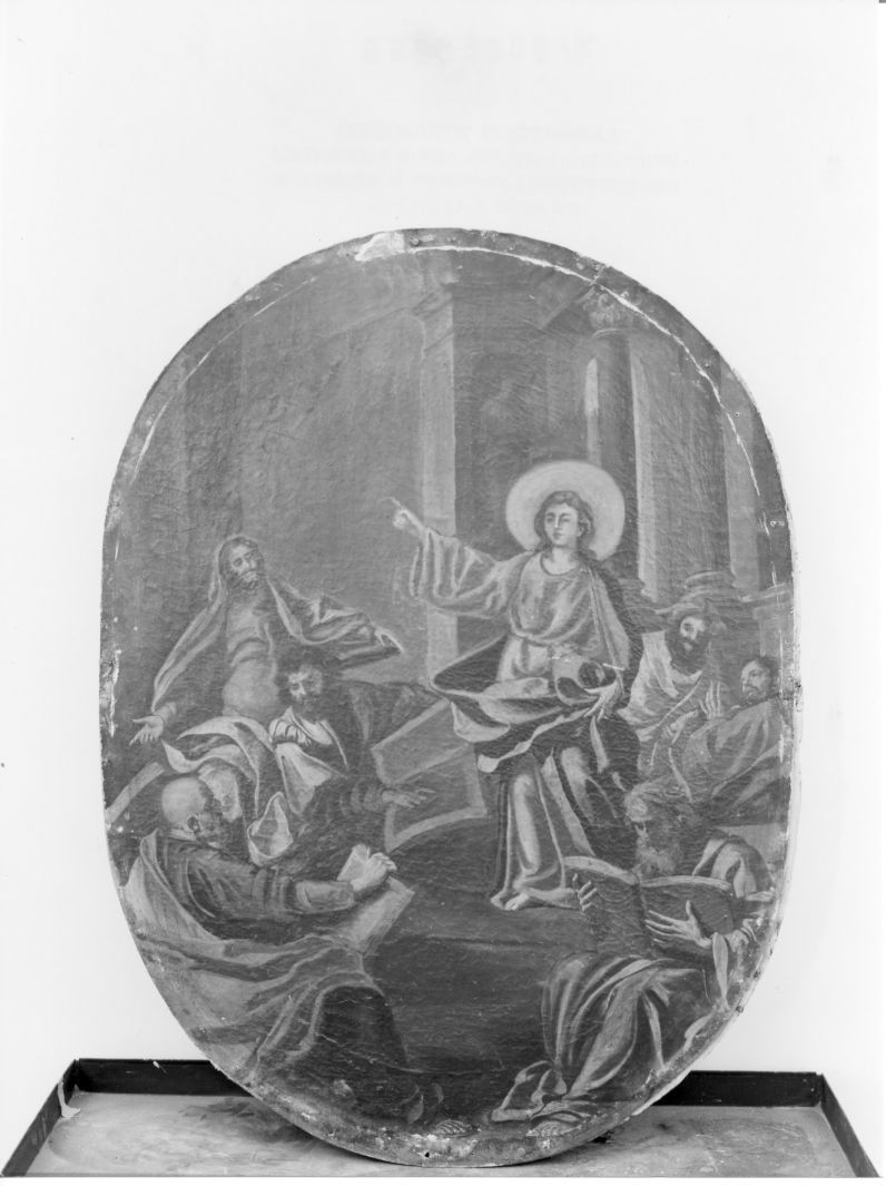 disputa di Gesù con i dottori nel tempio (dipinto) - ambito Italia meridionale (sec. XVIII)