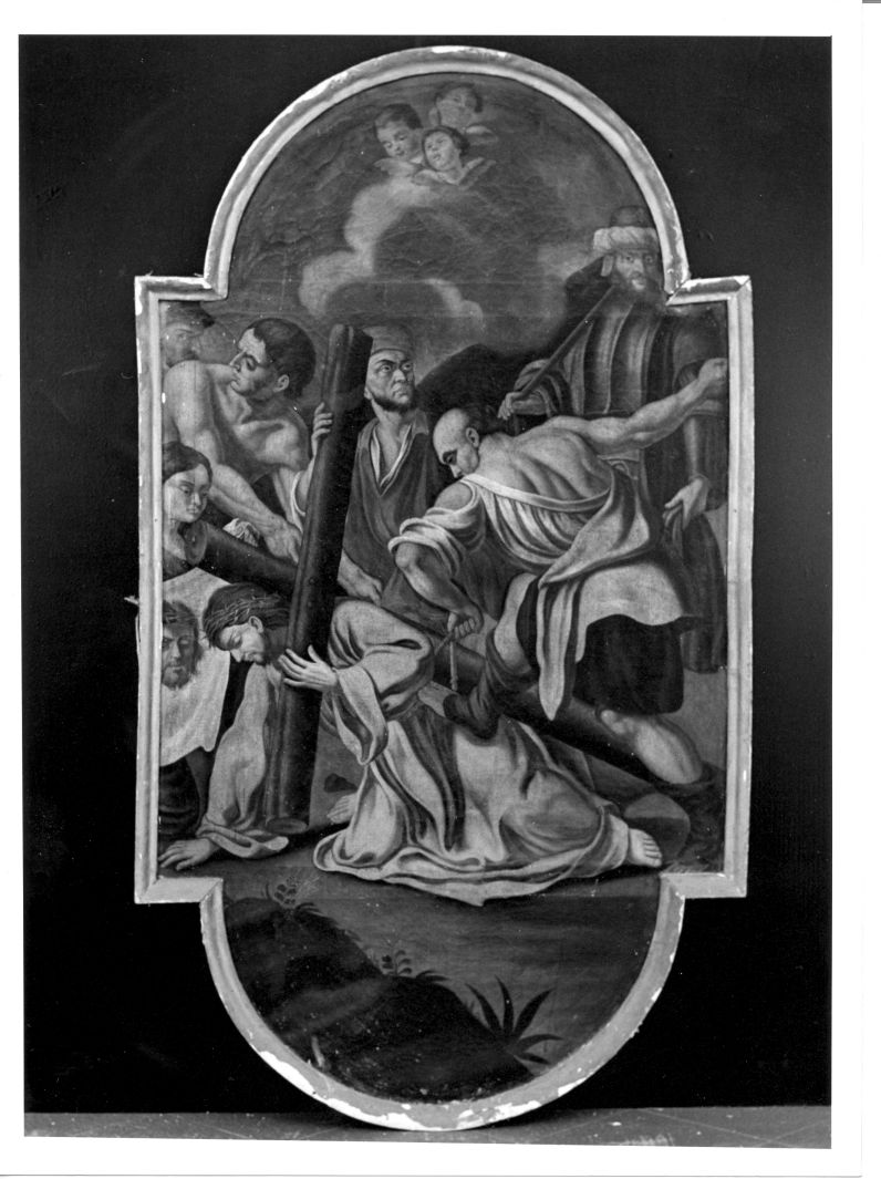 stazione VI: Gesù asciugato dalla Veronica (Via Crucis) - ambito napoletano (seconda metà sec. XVIII)