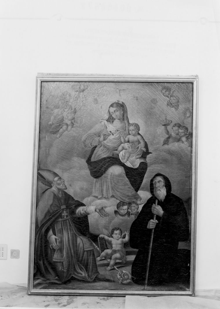 Madonna con Bambino e Santi (dipinto) - ambito Italia meridionale (sec. XVIII)