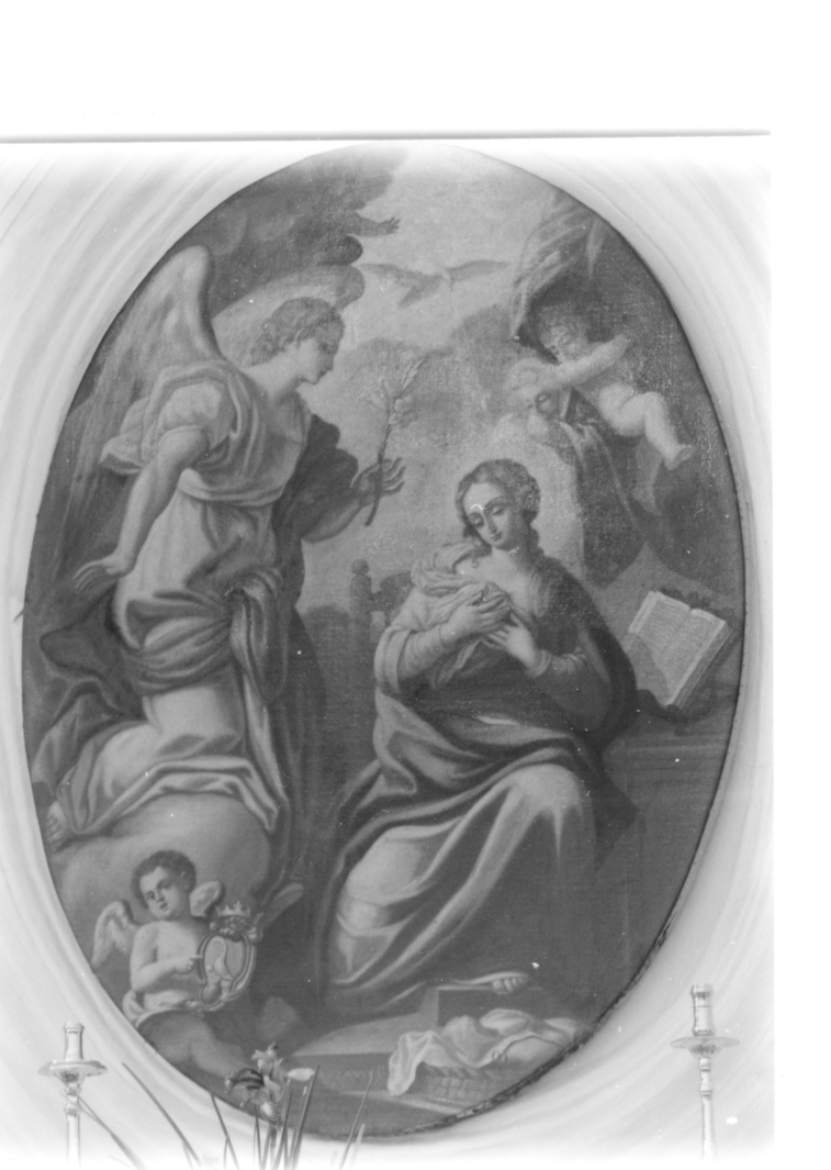 Annunciazione (dipinto, opera isolata) di Guarino Francesco (bottega) (prima metà sec. XVII)