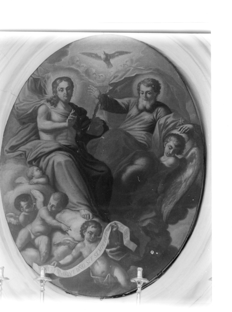 Trinità (dipinto, opera isolata) di Guarino Francesco (bottega) (prima metà sec. XVII)