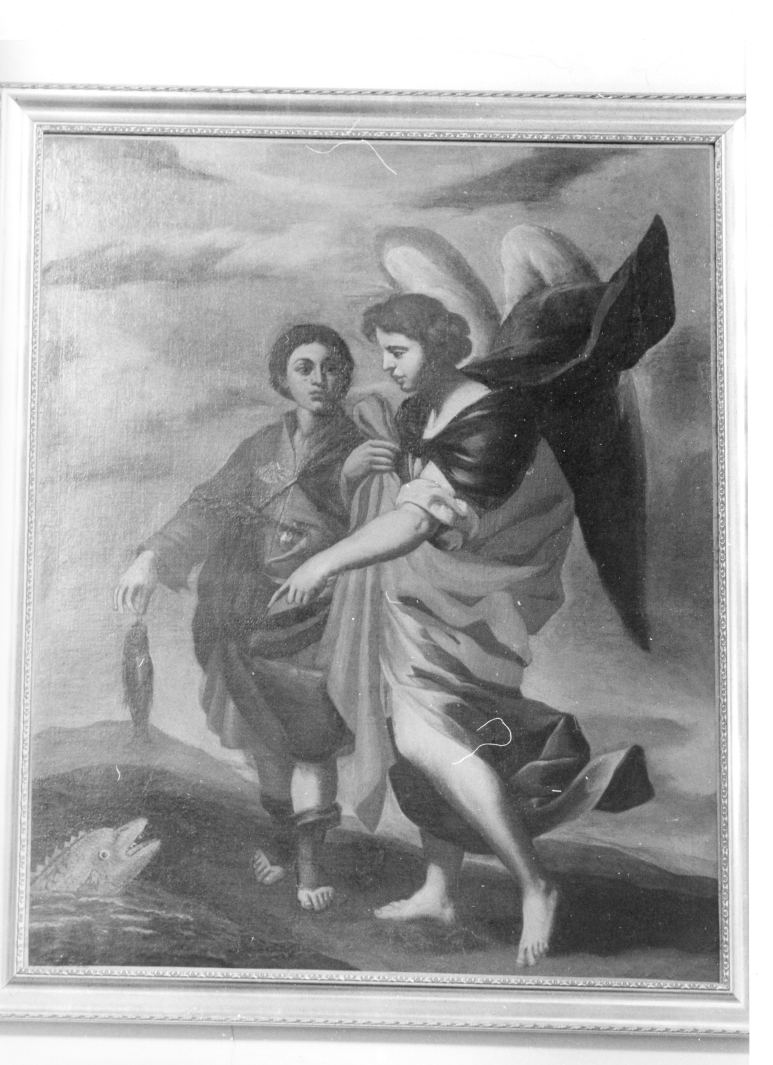Tobia e l'Angelo (dipinto) di Guarino Francesco (bottega) (prima metà sec. XVII)