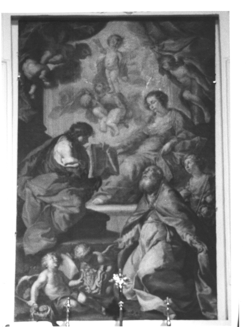 Visione di S. Cirillo (dipinto) di Solimena Francesco detto Abate Ciccio (sec. XVII)