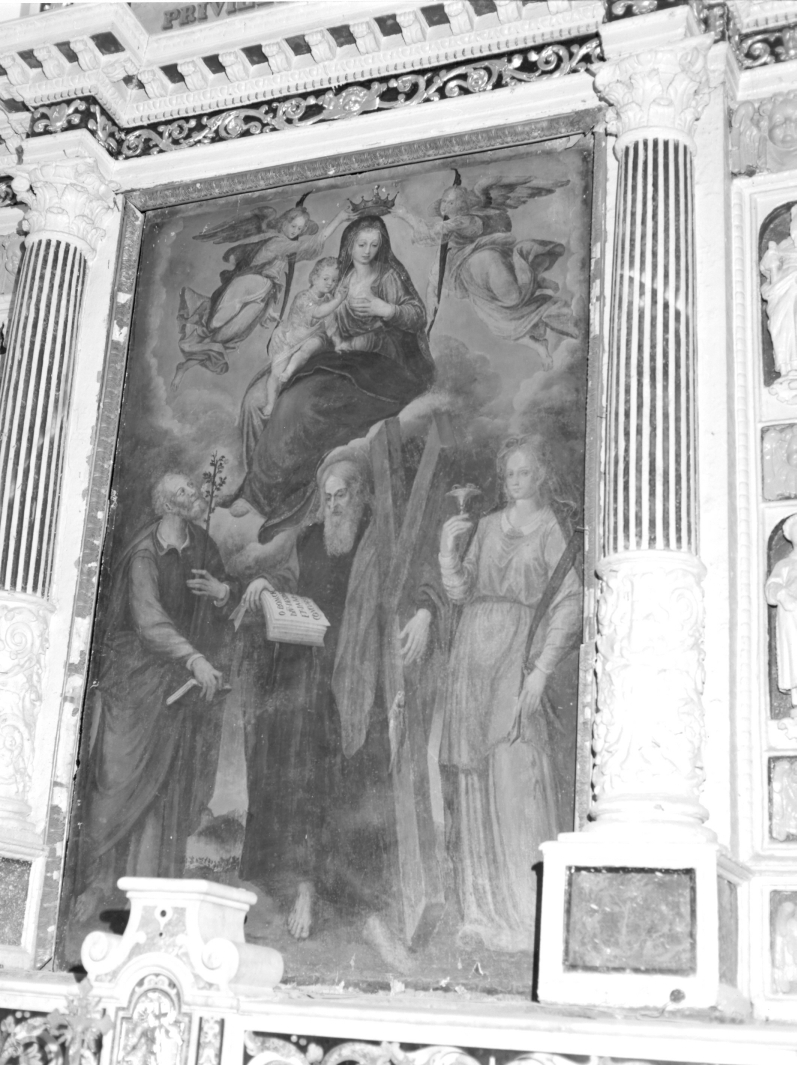 Madonna delle Grazie e Santi (dipinto, opera isolata) - ambito Italia meridionale (fine sec. XVI)