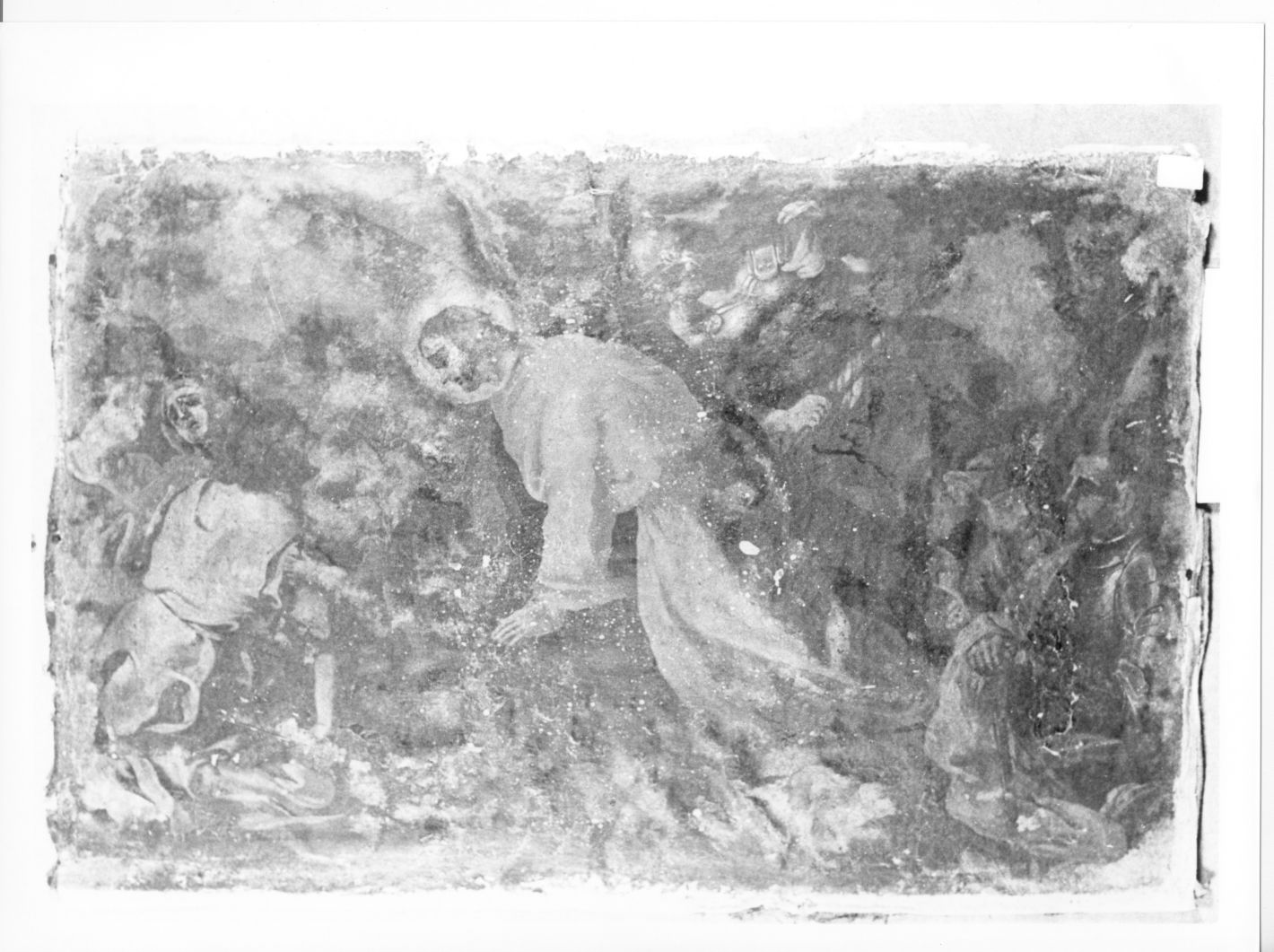 stazione IV: Gesù incontra la Madonna (Via Crucis, ciclo) di Solimena Francesco detto Abate Ciccio (cerchia) (sec. XVIII)