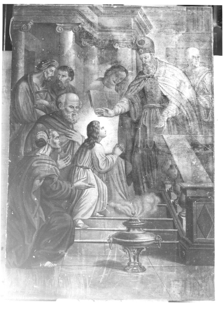 presentazione di Maria Vergine al tempio (dipinto) - ambito campano (terzo quarto sec. XVIII)