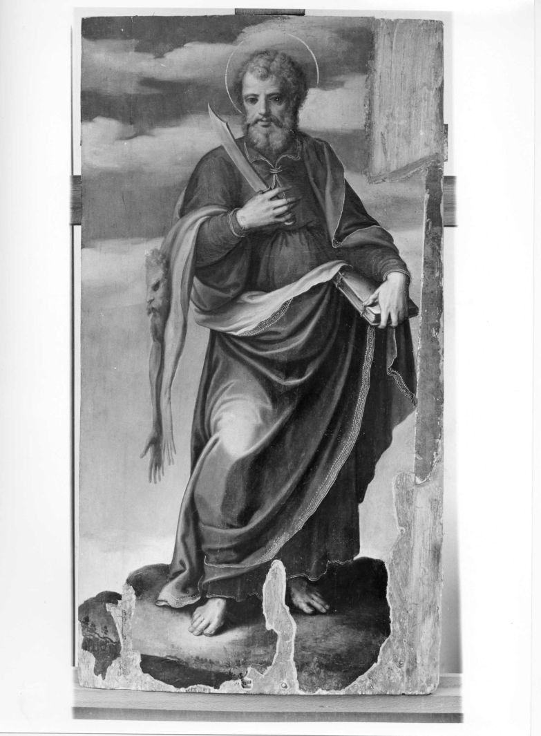 San Bartolomeo (dipinto) di Sabatini Andrea detto Andrea da Salerno (sec. XV)