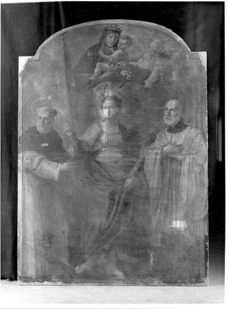 Madonna del Carmelo e santi (dipinto) - ambito Italia meridionale (sec. XVII)
