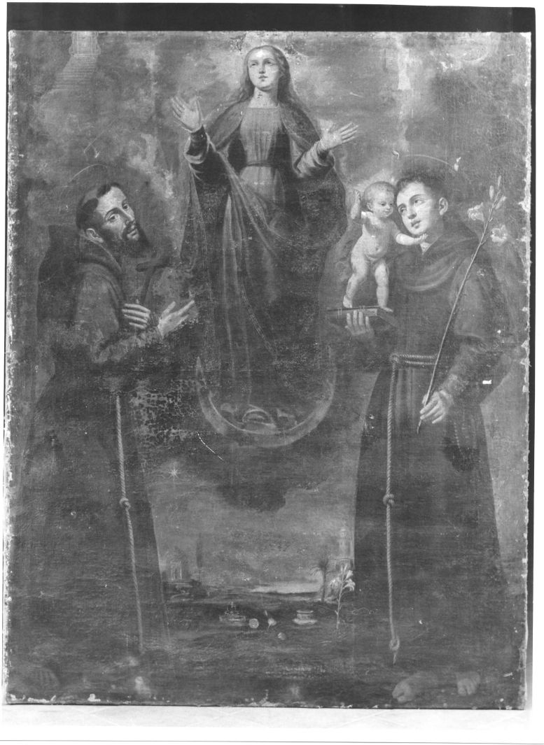 Madonna Immacolata e Santi (dipinto) - ambito Italia meridionale (fine/inizio secc. XVII/ XVIII)