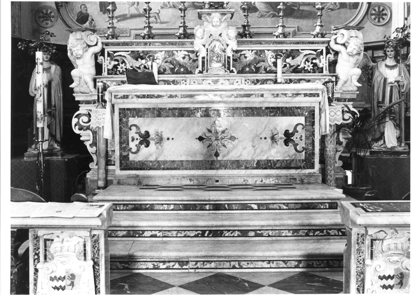 altare maggiore di Ghetti Pietro (attribuito) (sec. XVIII)