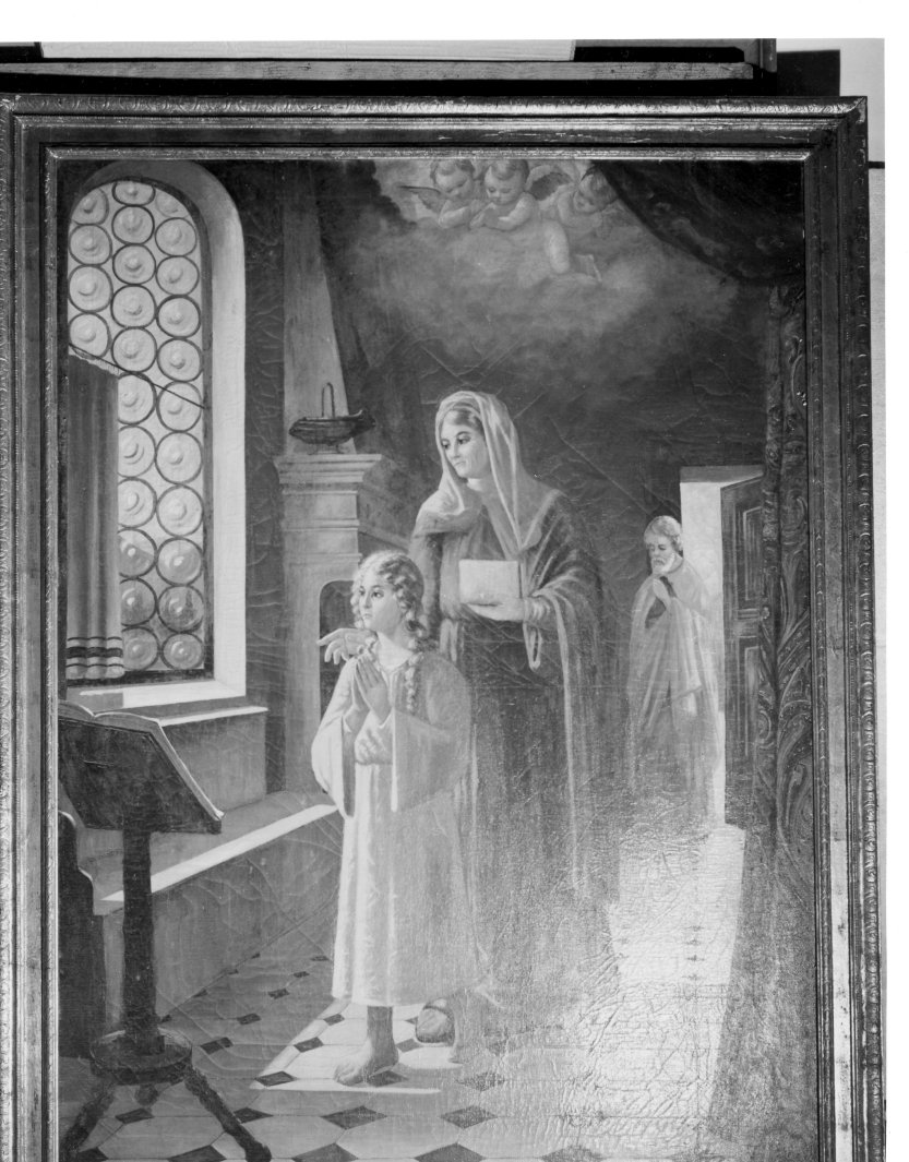 educazione di Maria Vergine (dipinto) di Giordano Alfonso (sec. XX)