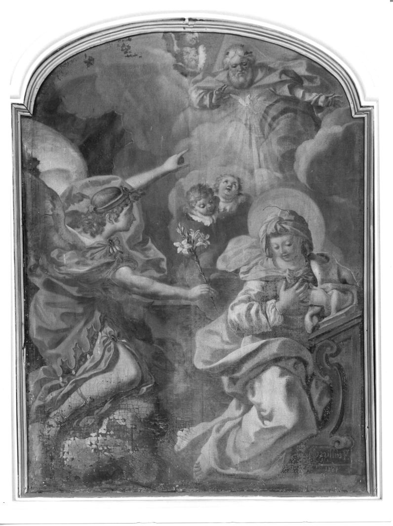 Annunciazione (dipinto) di Mozzillo Angelo (sec. XVIII)