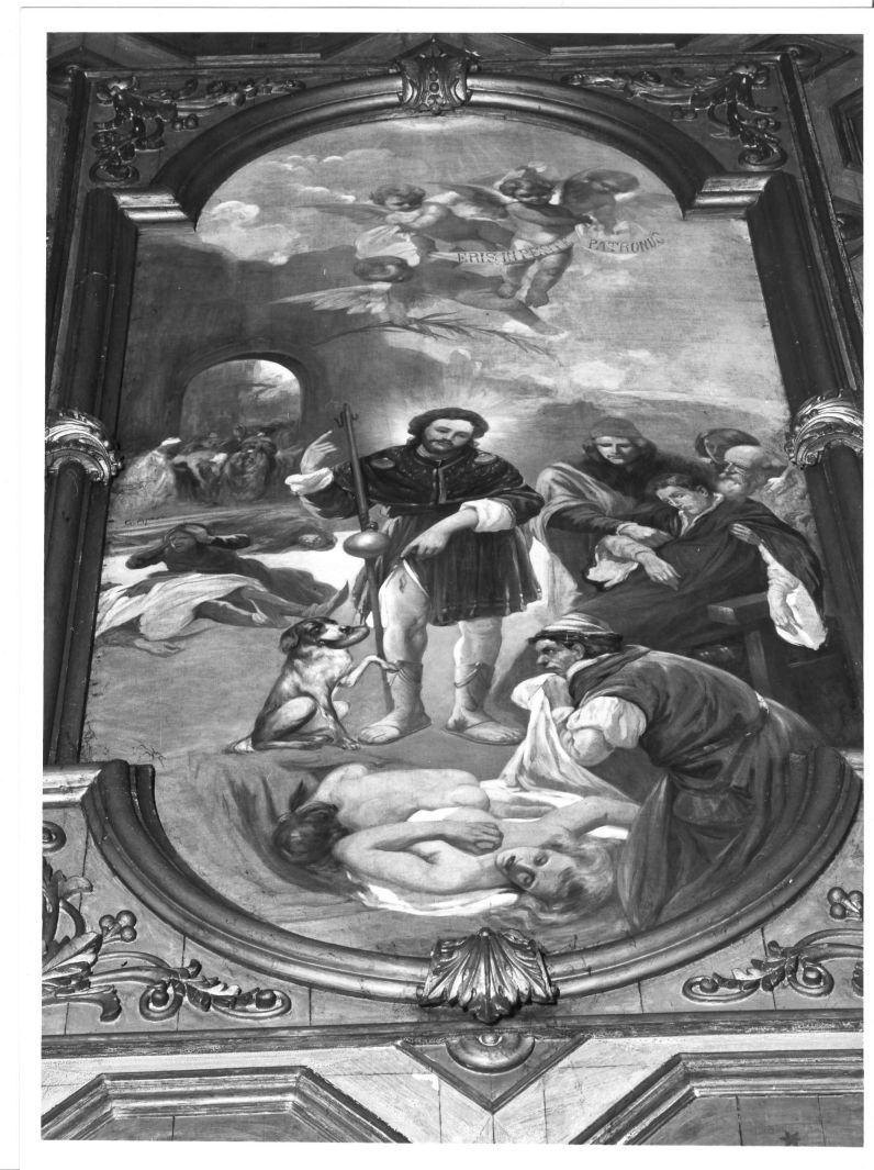 San Rocco (dipinto) di Aprea Giuseppe (sec. XX)