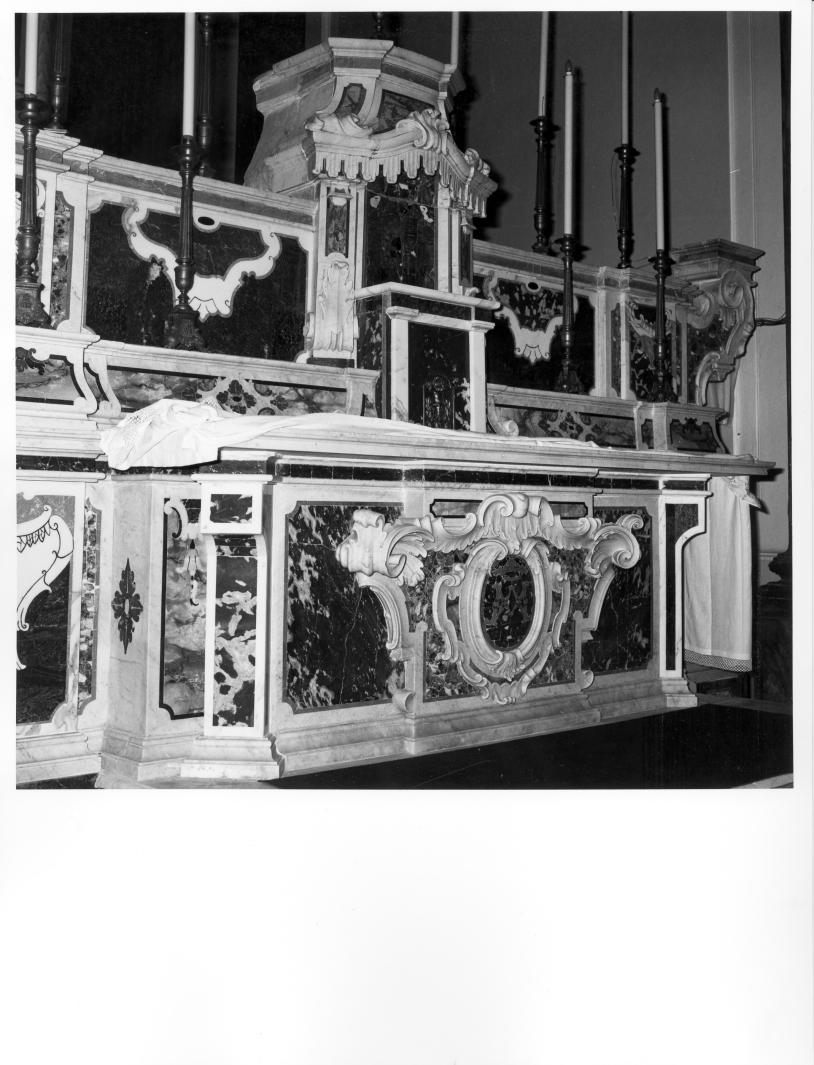 altare maggiore, opera isolata - bottega napoletana (sec. XVIII)