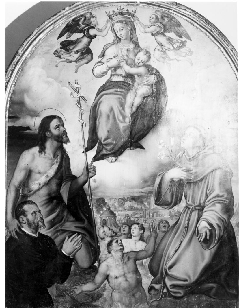 Madonna delle Grazie e Santi (dipinto) - ambito campano (sec. XVI)