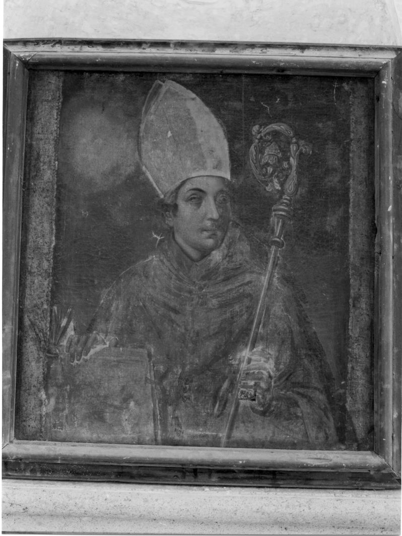San Biagio (scomparto di polittico, elemento d'insieme) - ambito campano (sec. XVII)