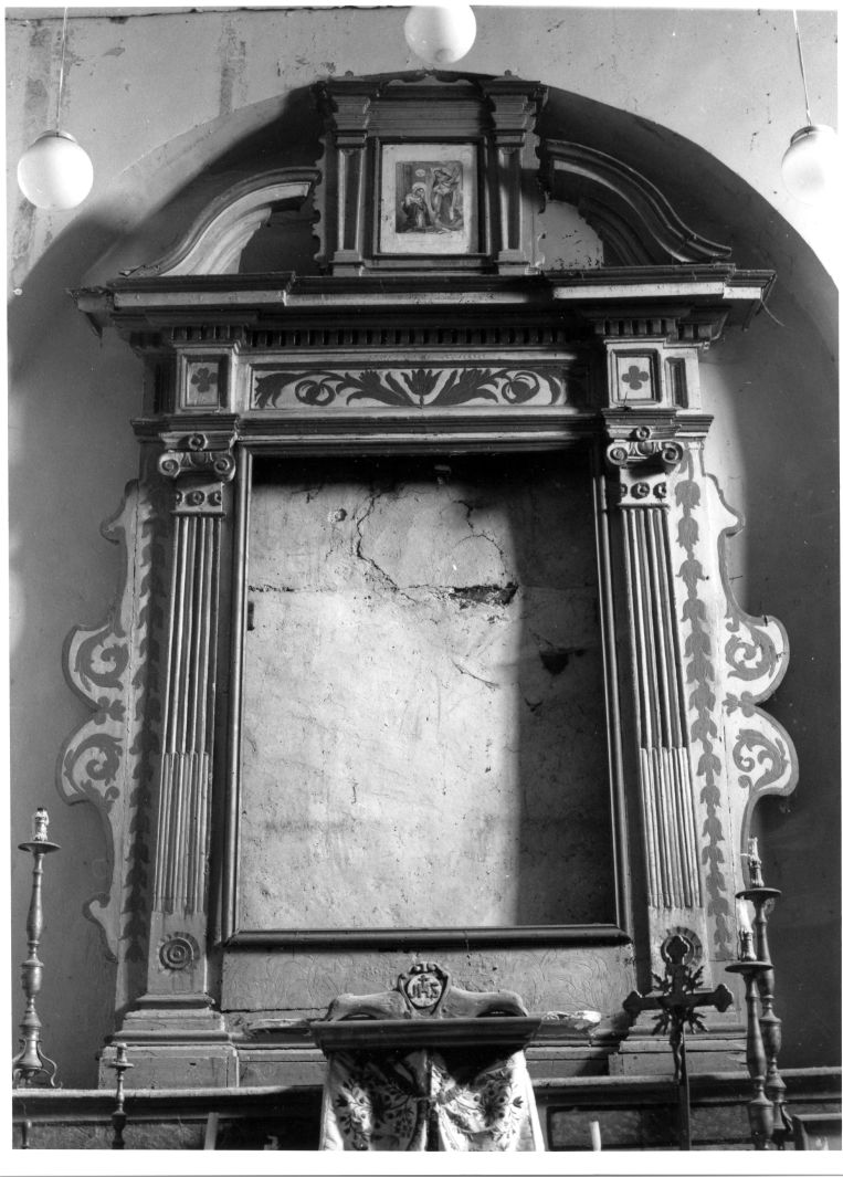 cornice di pala d'altare - bottega campana (seconda metà sec. XVIII)