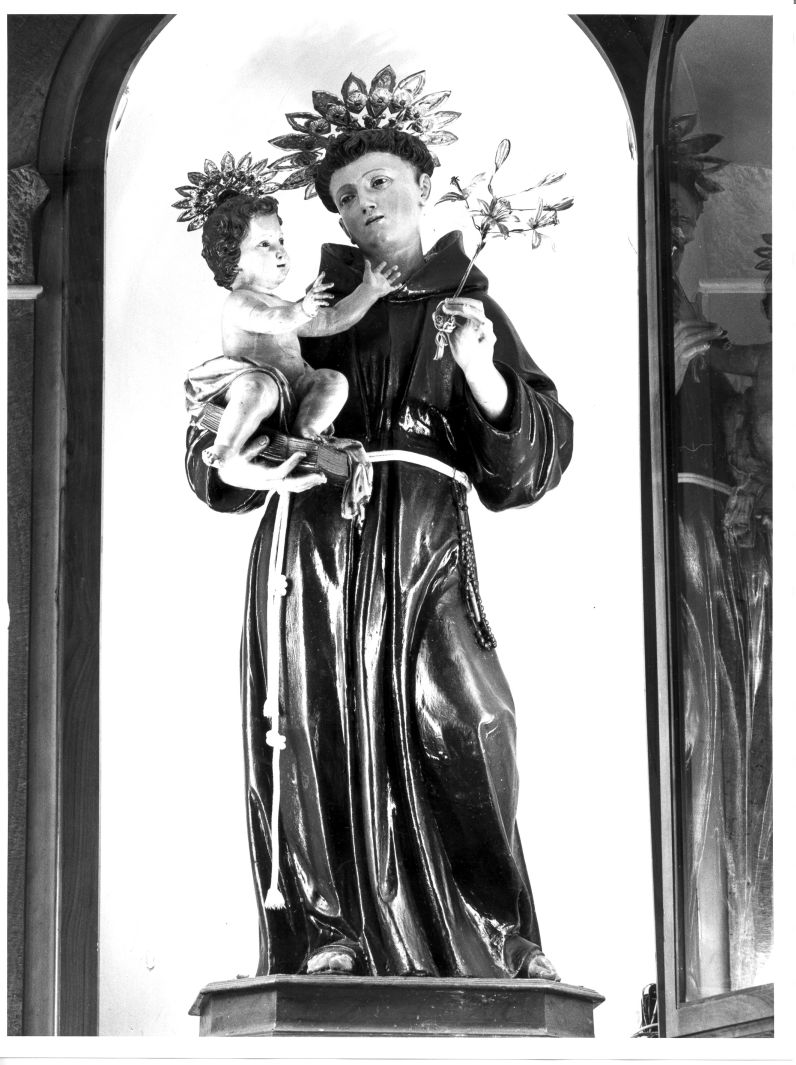 Sant'Antonio da Padova (statua) di Colombo Giacomo (attribuito) (fine/inizio secc. XVII/ XVIII)