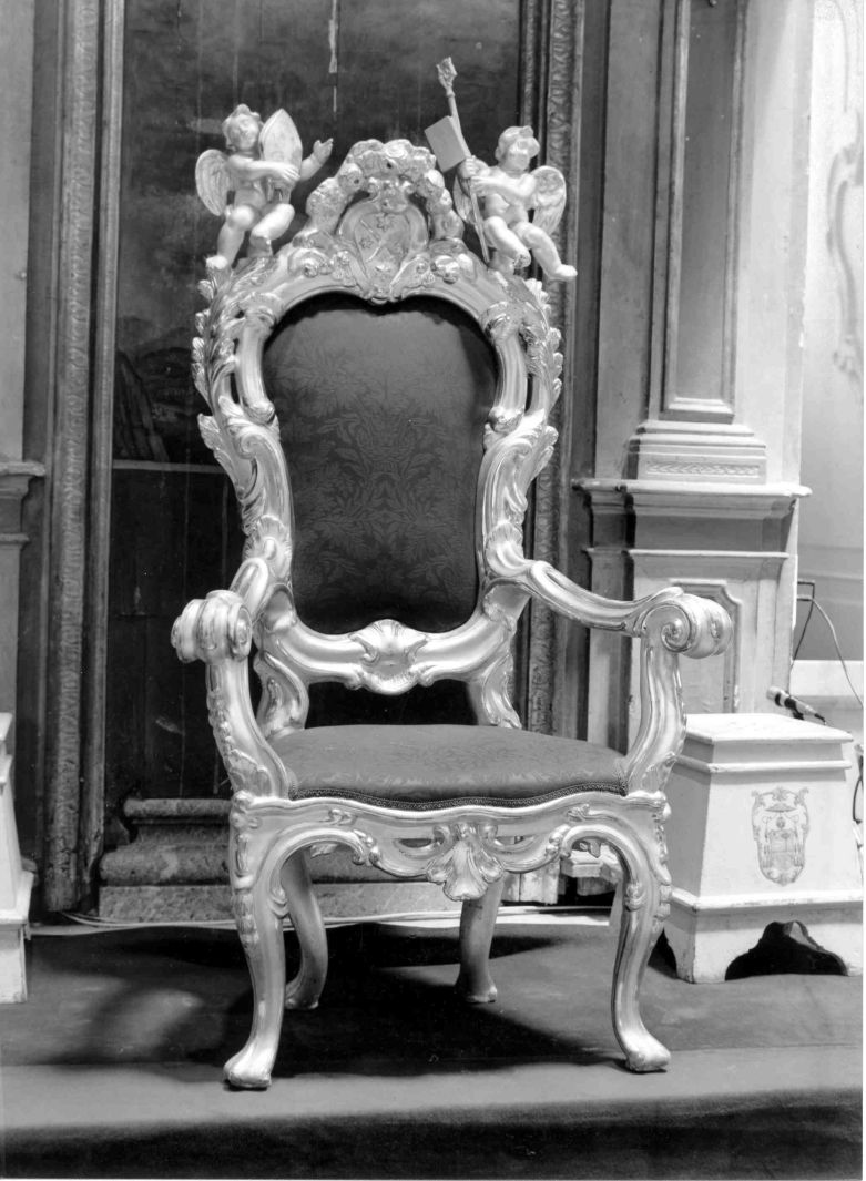 cattedra episcopale di Fumo Nicola (attribuito), Passaro Amato (attribuito), Vinaccia Tommaso (attribuito) (sec. XVIII)
