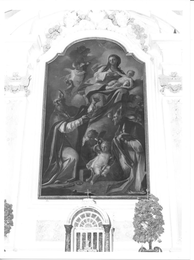 Madonna con Bambino e Santi (dipinto) di Peccheneda Nicola (seconda metà sec. XVIII)