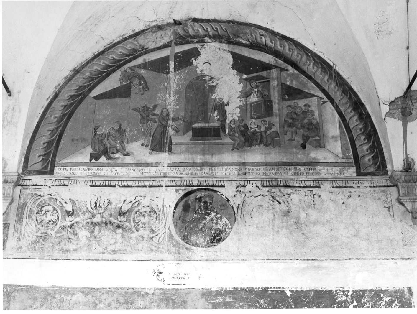 San Francesco d'Assisi scacca il demonio (dipinto, ciclo) - ambito campionese (sec. XVII)