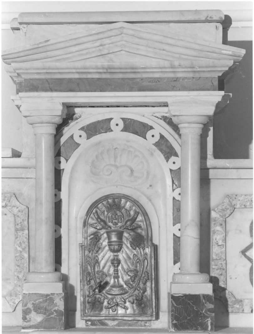 tabernacolo - a tempietto - bottega campana (sec. XIX)