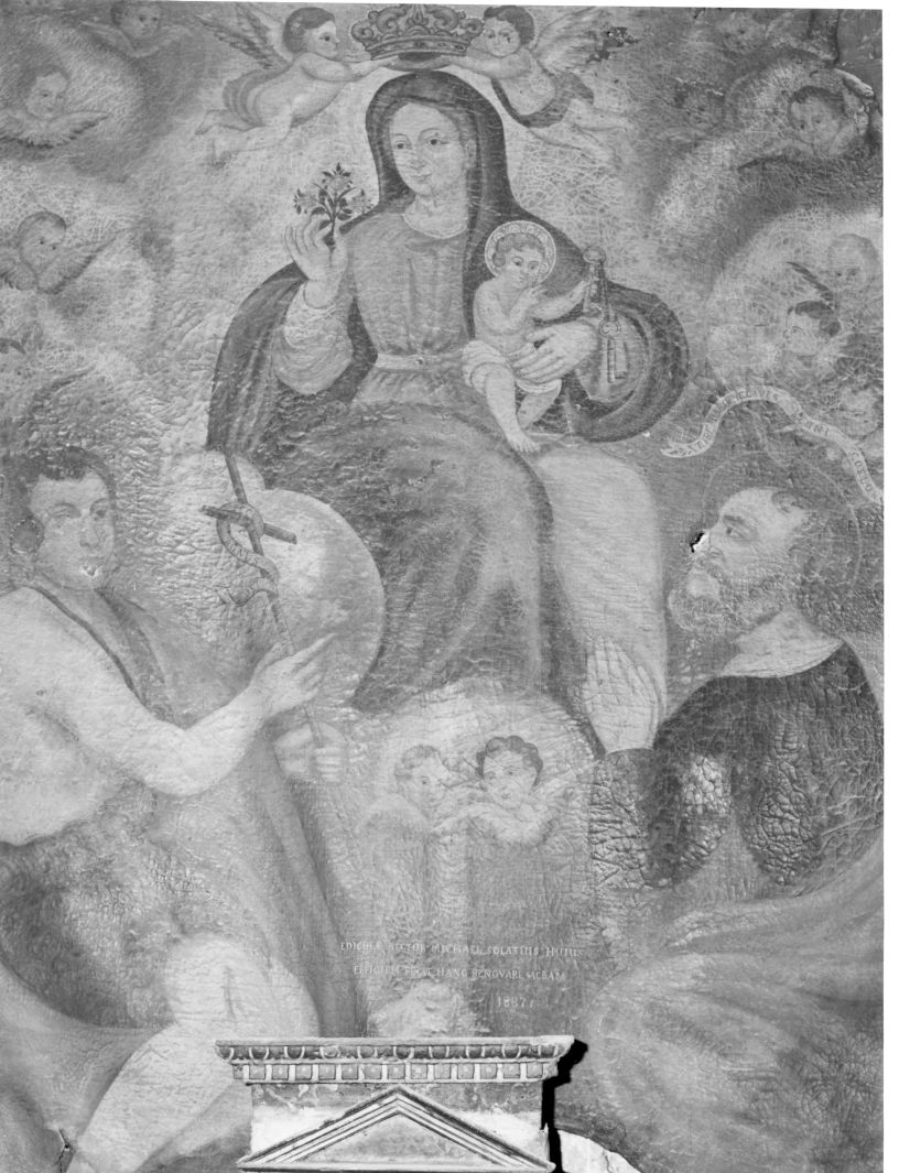 Madonna con Bambino e Santi (dipinto) - ambito campano (sec. XIX)