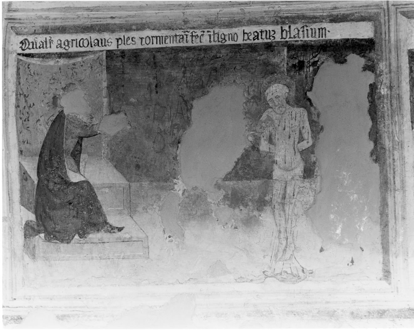 martirio di San Biagio (dipinto, ciclo) - ambito campano (fine/inizio secc. XIV/ XVI)