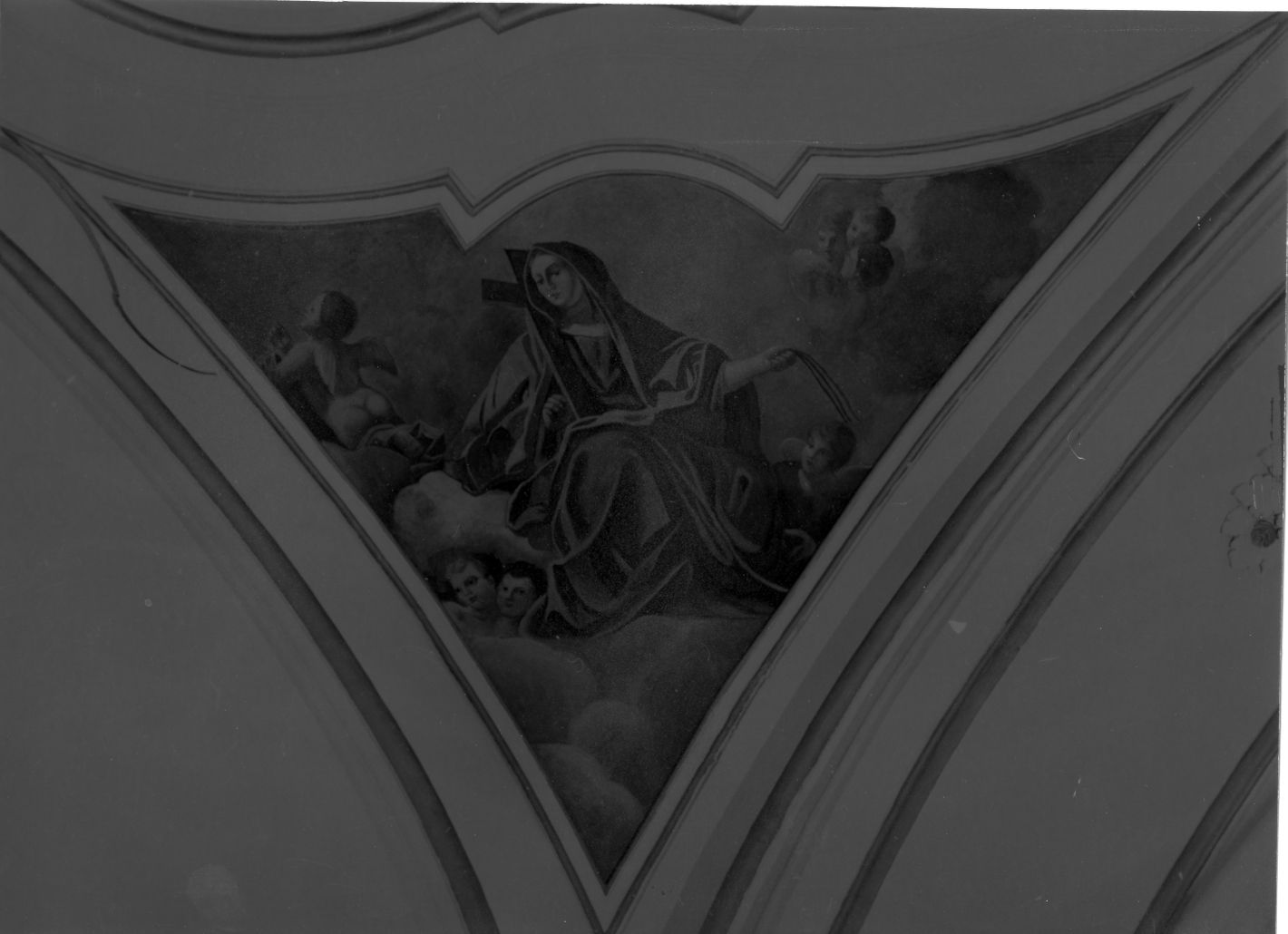 figura allegorica femminile (dipinto, ciclo) di Rubini Pietro (sec. XVIII)